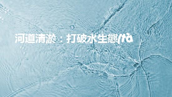 河道清淤：打破水生態(tài)限制，實現(xiàn)持續(xù)發(fā)展的關鍵嗎？